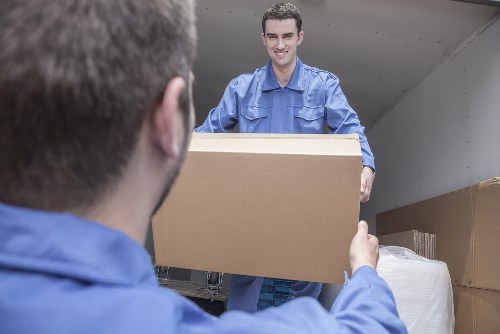 Moving van and boxes for removals in Kingston