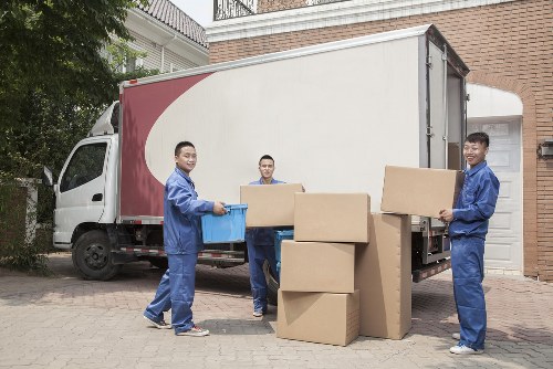 Van loading in a Kingston residential area with parking considerations