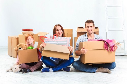 Removal van loading for a Kingston house or office move