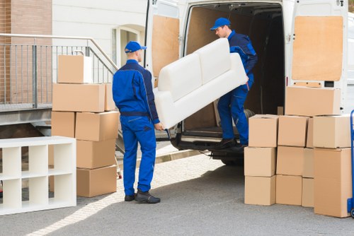 IT equipment and office furniture ready for relocation in Kingston