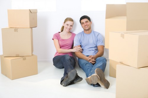Removal van supporting a student move in Kingston