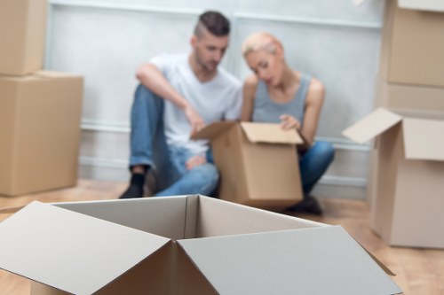 Local house removalists in Kingston transporting boxes and furniture