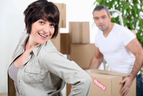 Organized moving supplies used for packing and unpacking services in Kingston