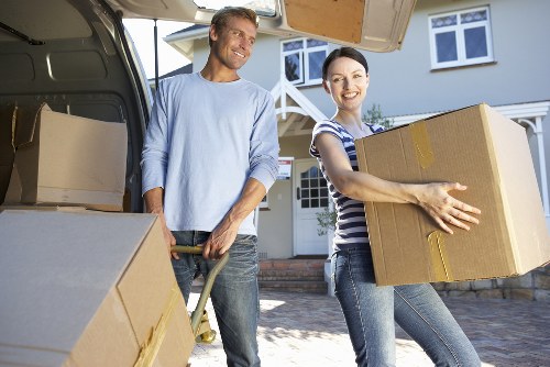 Business furniture and equipment prepared for a Kingston move