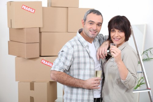 Packing and labeling assets for a Kingston commercial move